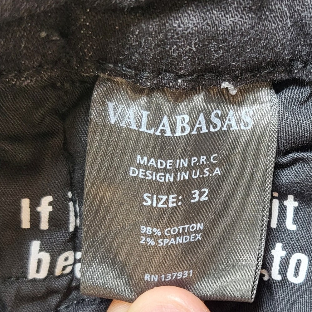 Valabasas Men Distressed Patchwork Flared Jeans S… - image 5